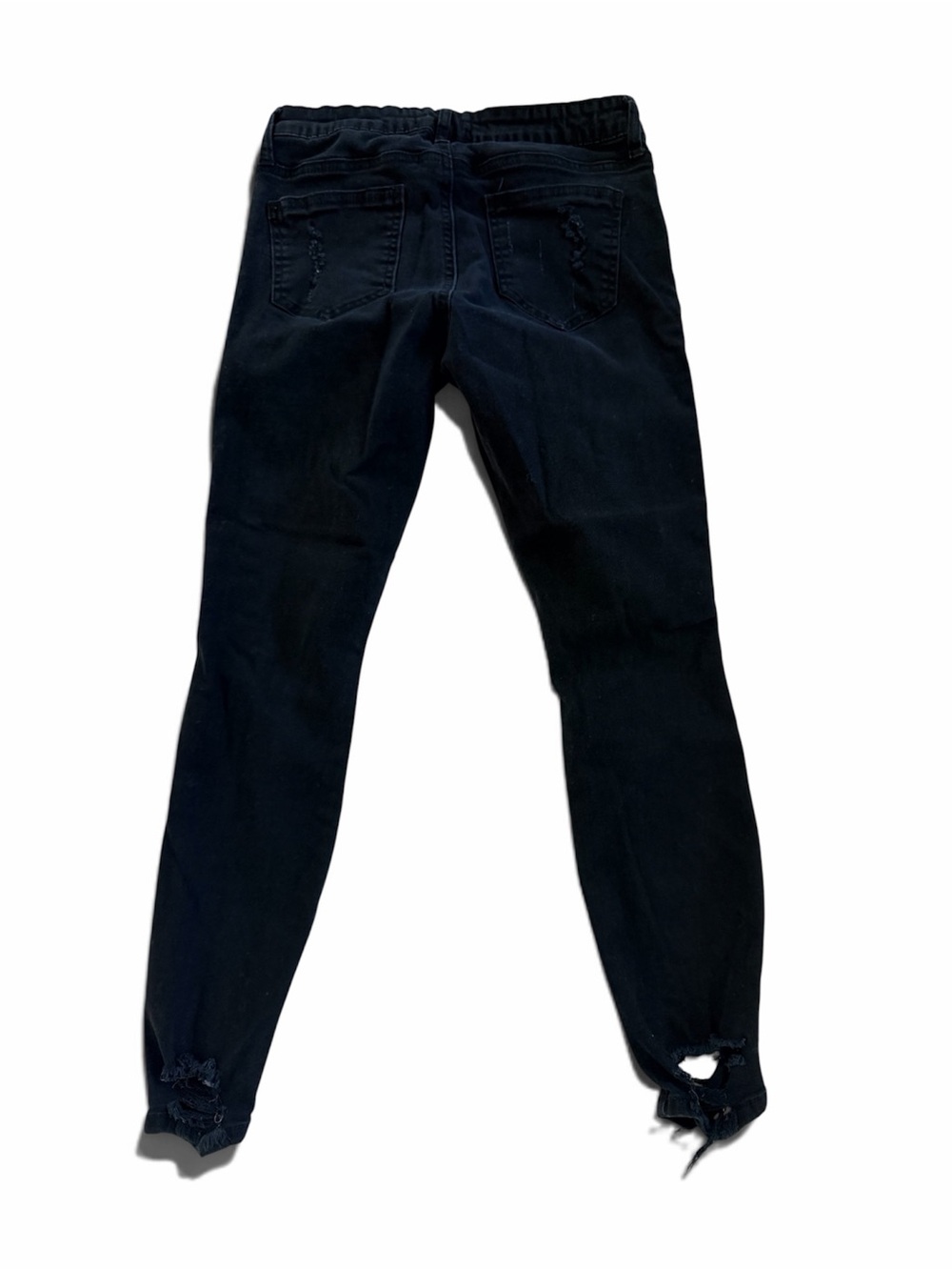 Black Heavily Distressed Skinny Jeans - Size 3 (Junior's / XS)